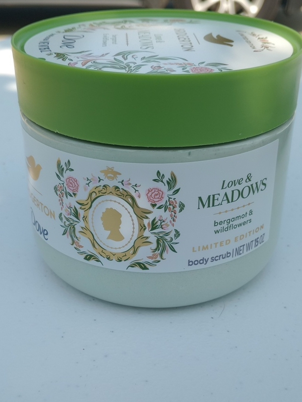 New Dove Bridgerton Bergamot & Wildflowers Body Scrub Includes Two 15 oz